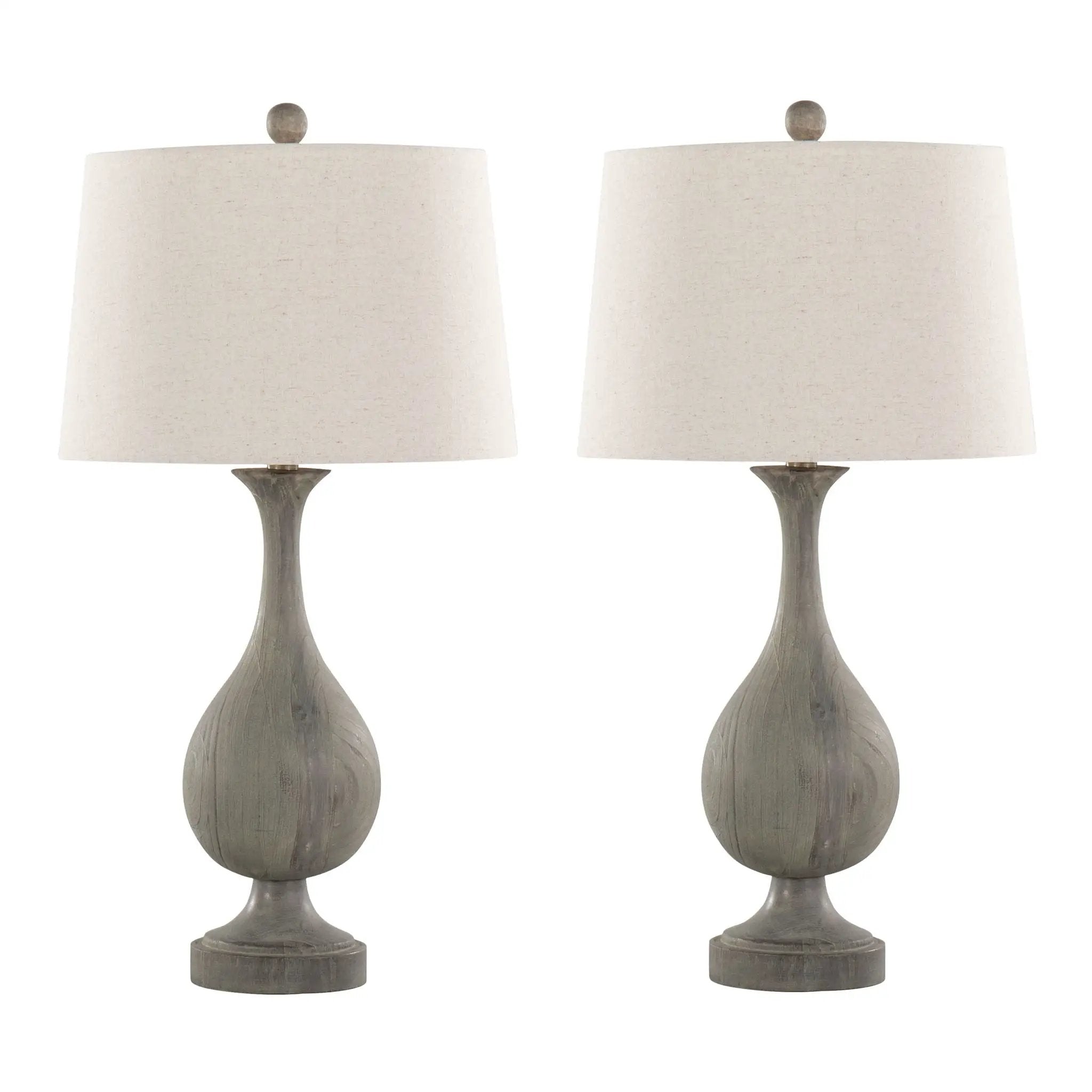 Cipolla - Poly Farmhouse Table Lamp (Set of 2) by HouseOfZazla