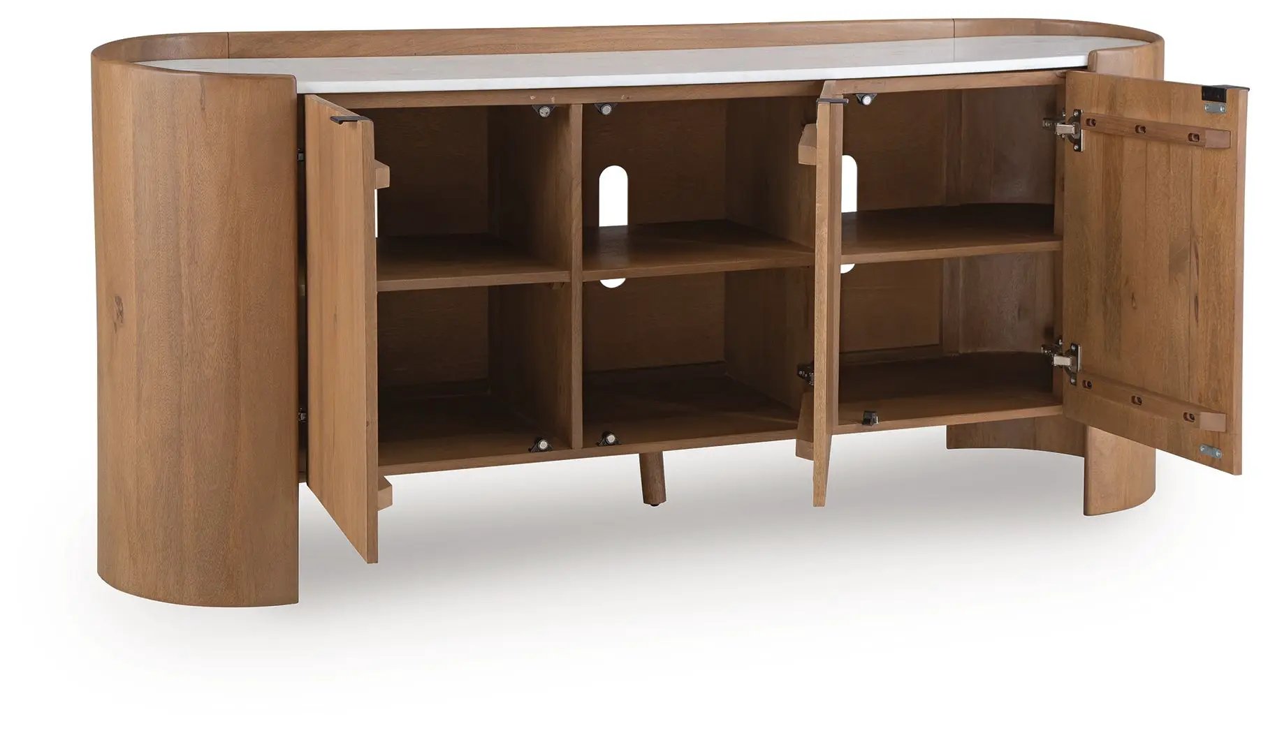 Fitzroy - Accent Cabinet - Brown / White by Unique Piece Furniture