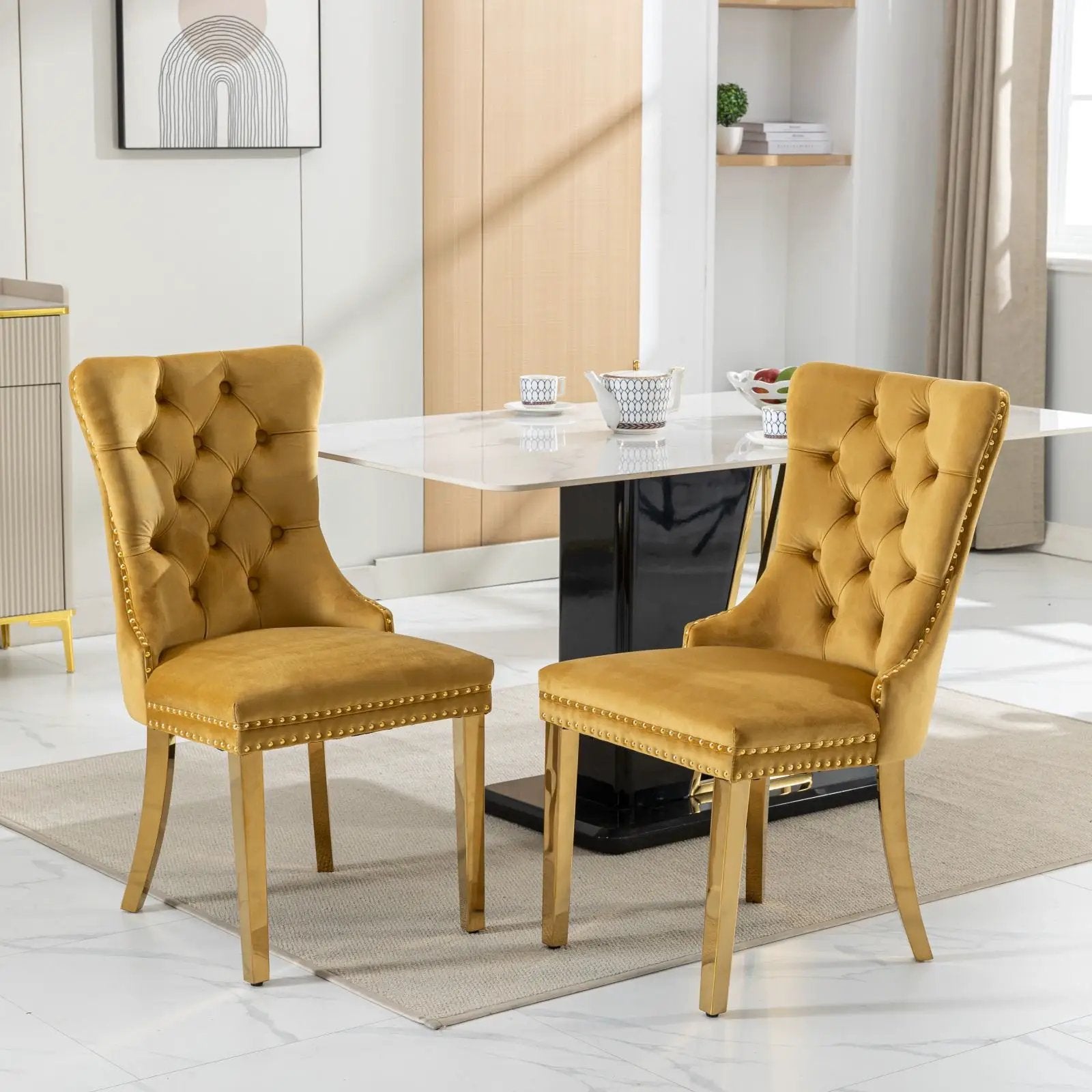 Nikki - Modern, High-End Tufted Dining Chair (Set of 2) by Unique Piece Furniture