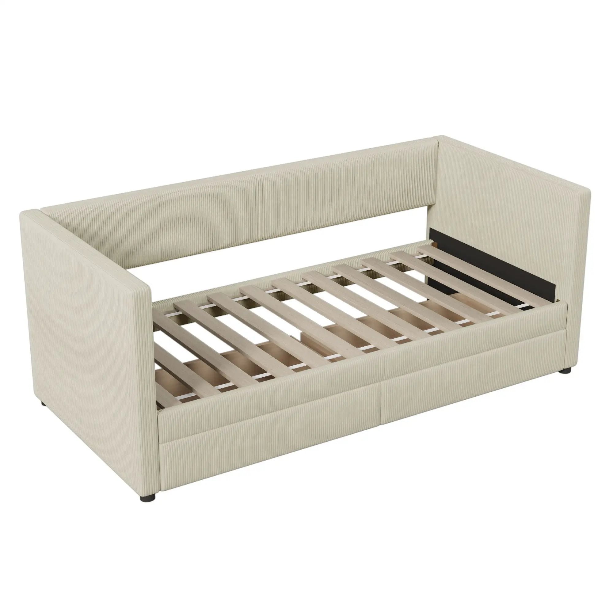 Daybed With Two Drawers And Wood Slat by Unique Piece Furniture