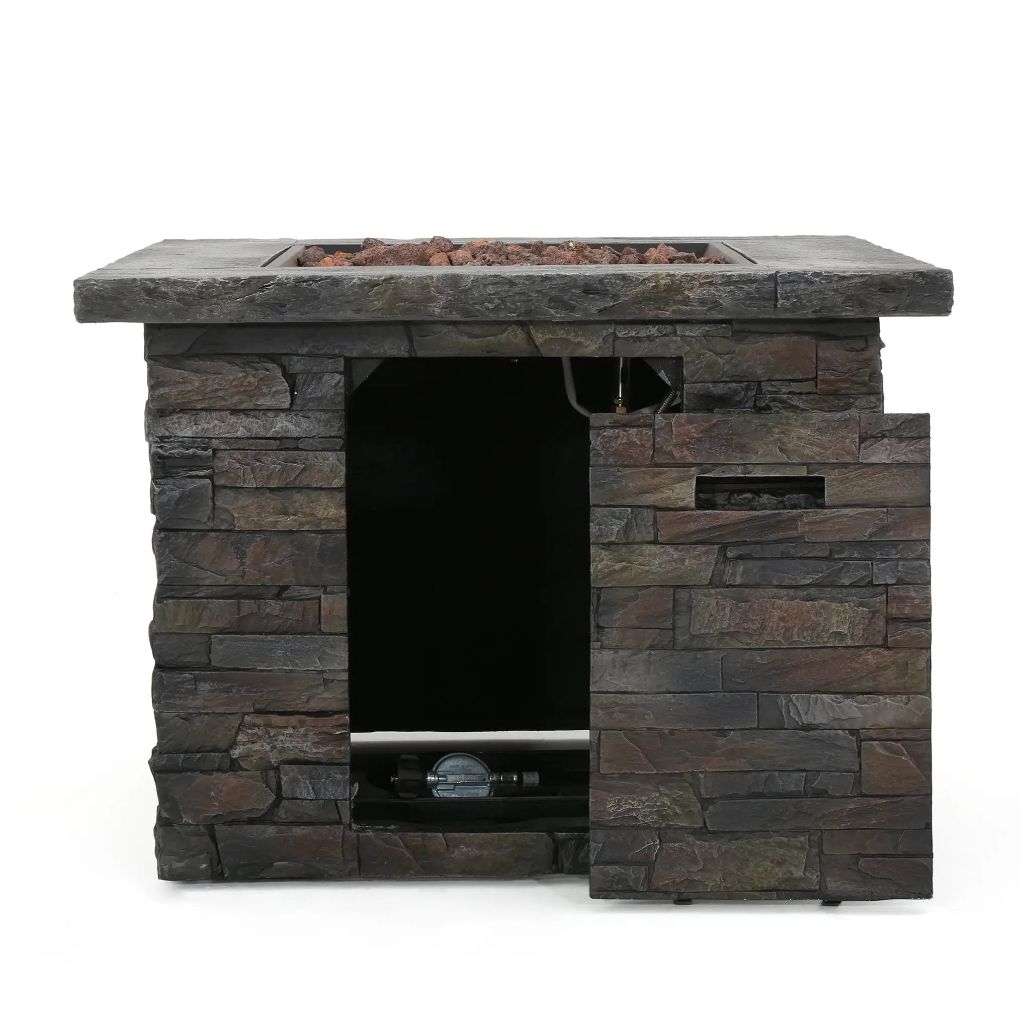 33' SQUARE MGO FIRE PIT - 40000 BTU. by HouseOfZazla