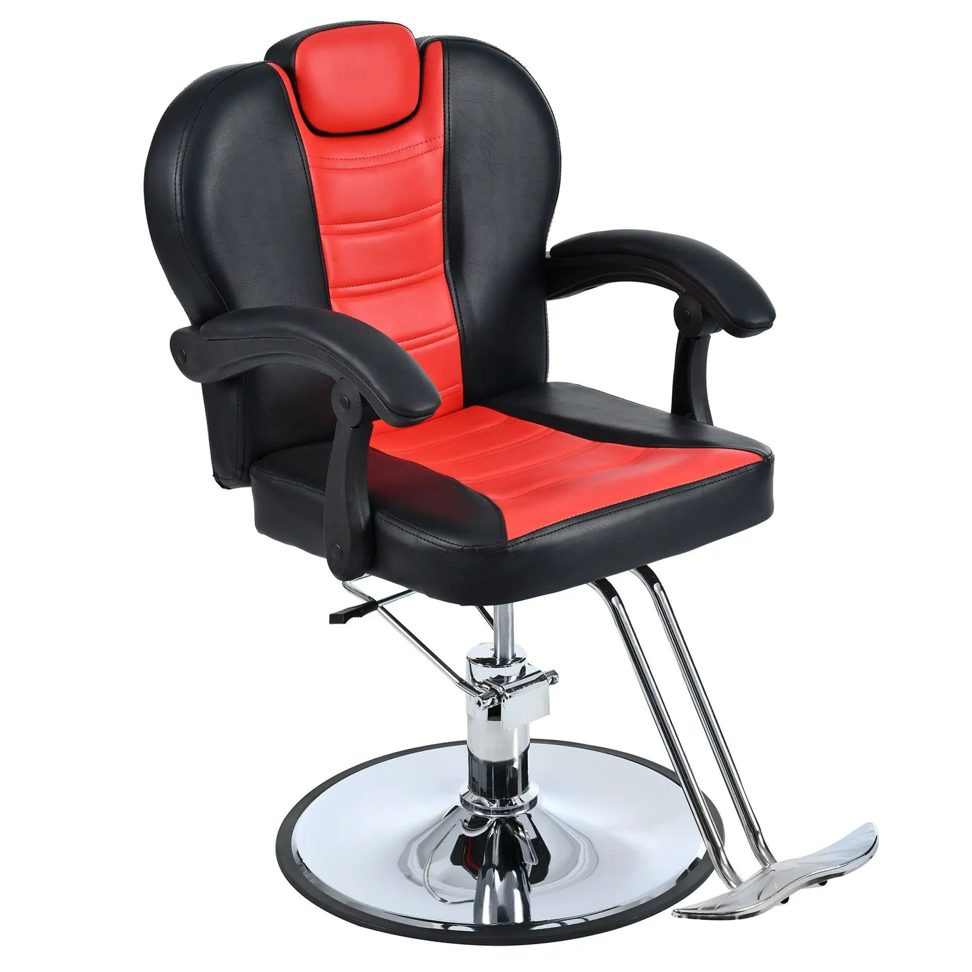 Classic Reclining Barber Chair Salon Chair For Hair Stylist With Heavy Duty Hydraulic Pump, 360° Rotation, Tattoo Chair Shampoo Beauty Salon Equipment, Max Load Weight 330 Lbs by HouseOfZazla