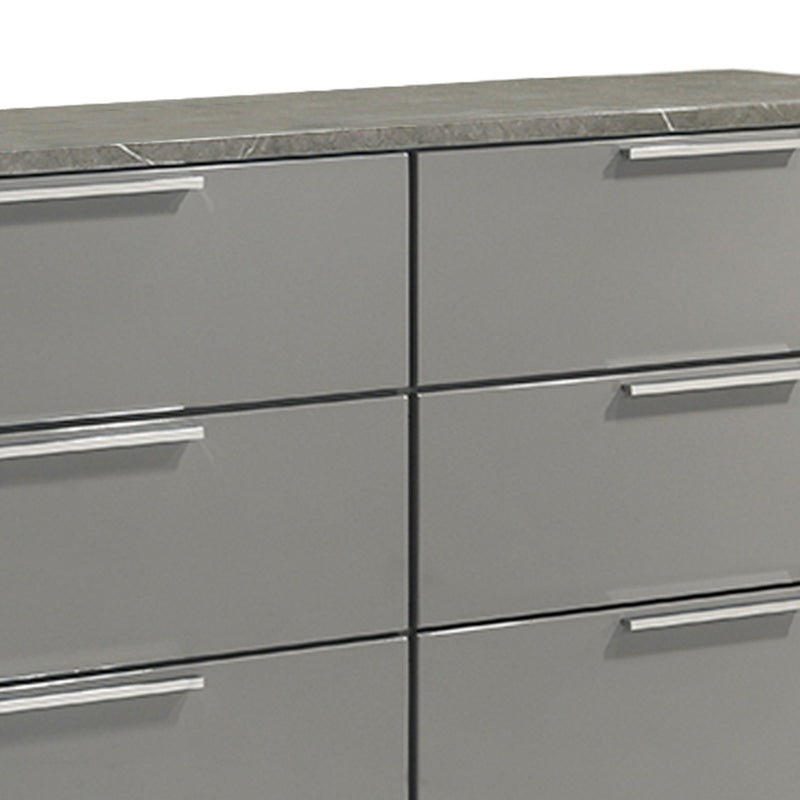 Elara - Dresser With Spacious Drawers - Gray by HouseOfZazla