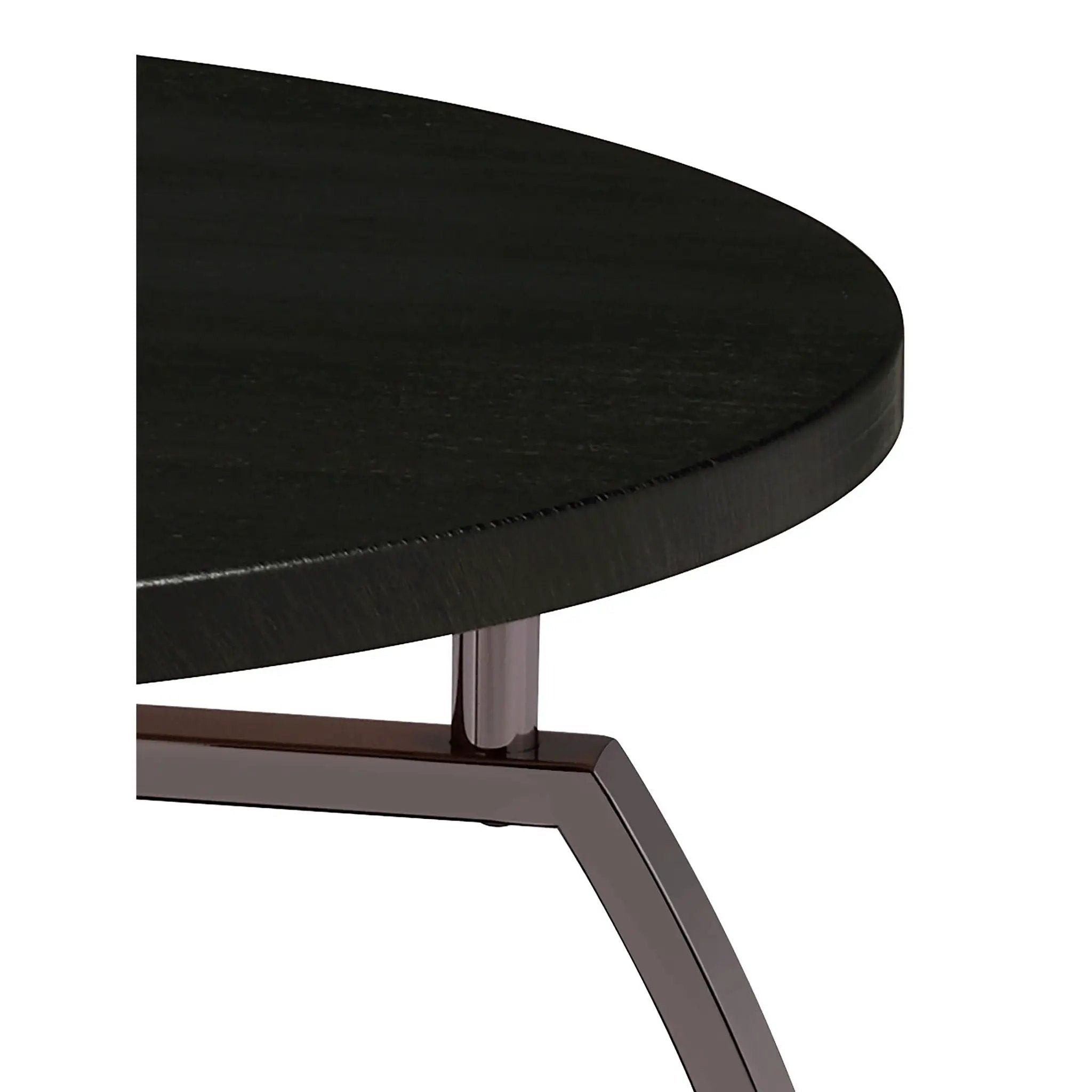 End Table With Center Shelf - Dark Gray by HouseOfZazla