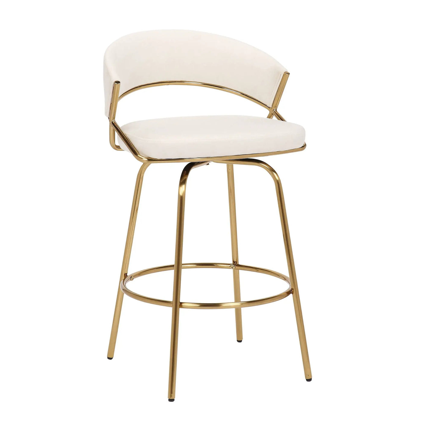 Jie - Glam Fixed Height Counter Stool (Set of 2) by HouseOfZazla