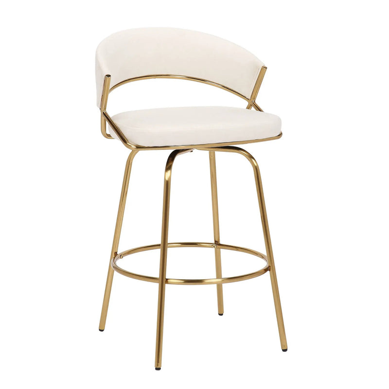 Jie - Glam Fixed Height Counter Stool (Set of 2) by Unique Piece Furniture