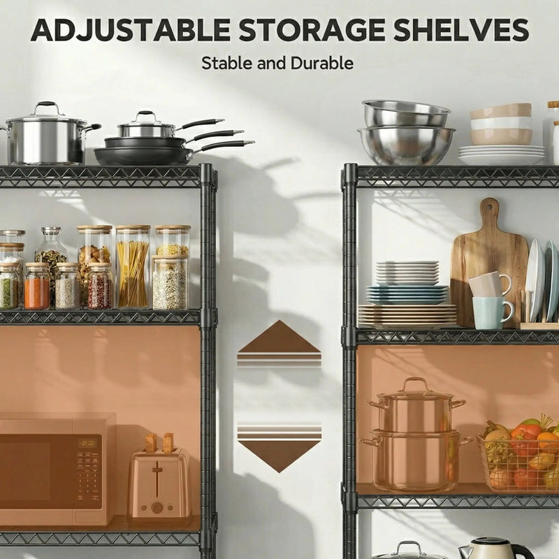 2640 LBS Industrial Metal 4 Tier Shelving by HouseOfZazla