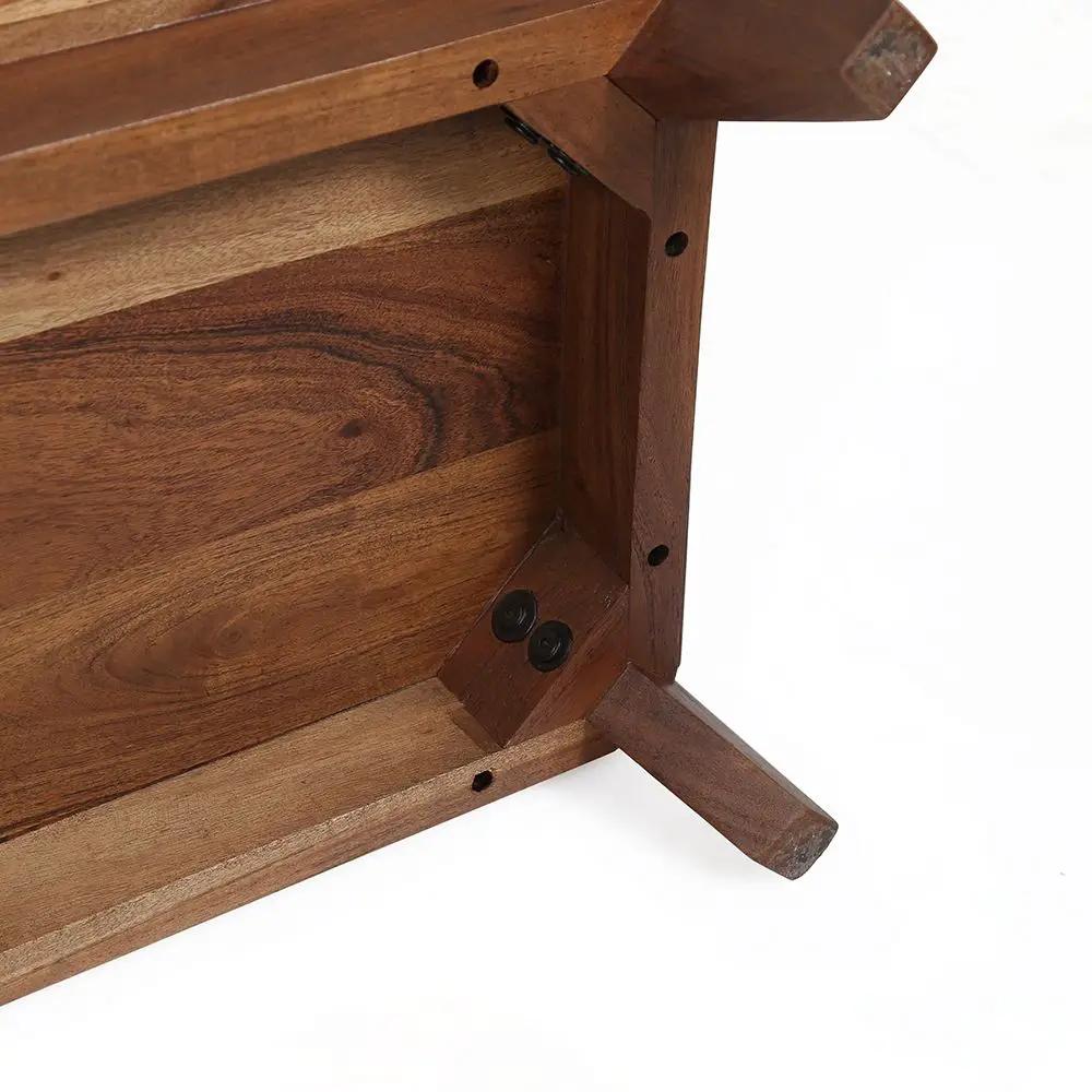 Nightstand Natural Wood - Brown by HouseOfZazla