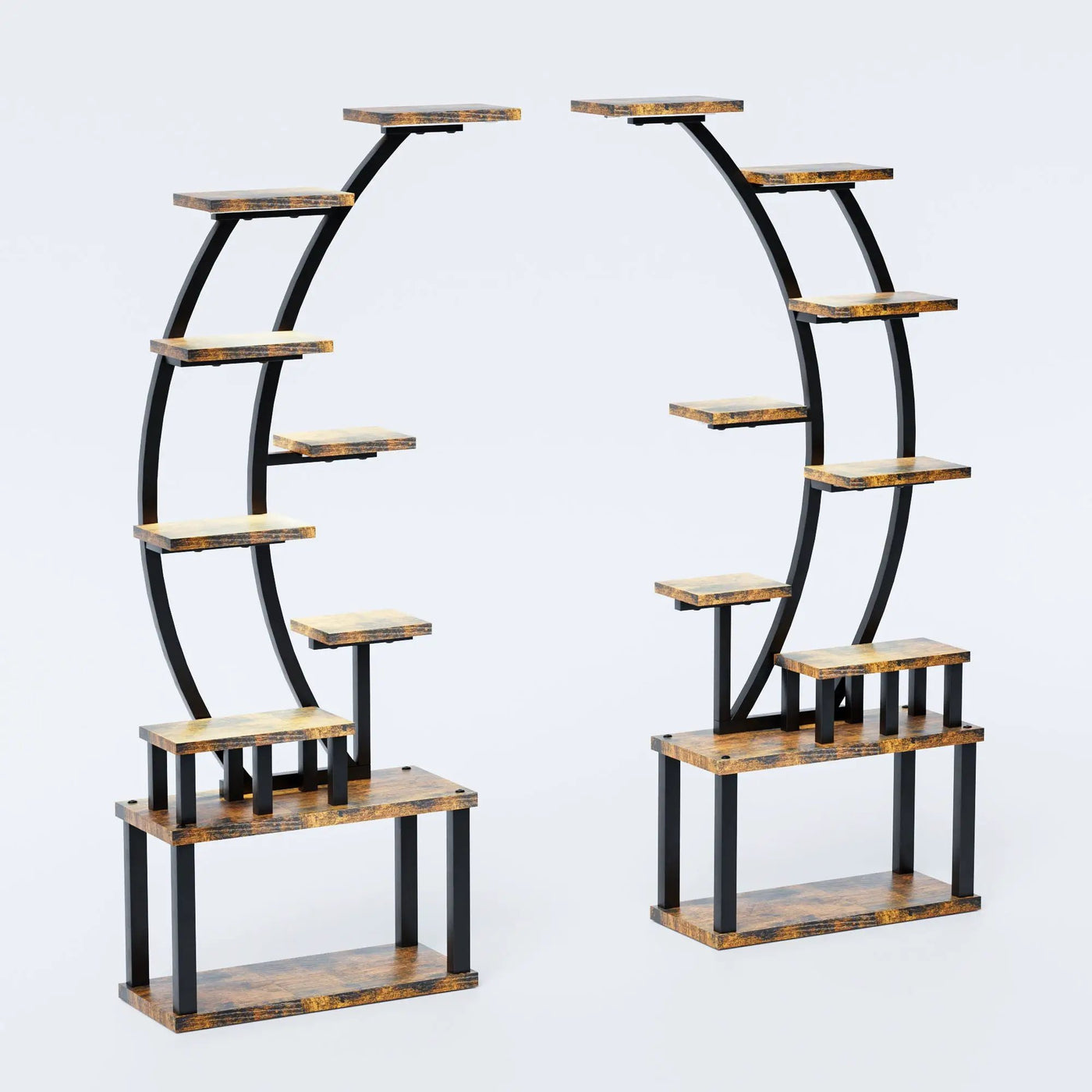 9 Tiered Indoor Plant Stand With 5 Adjustable Grow Lights by HouseOfZazla