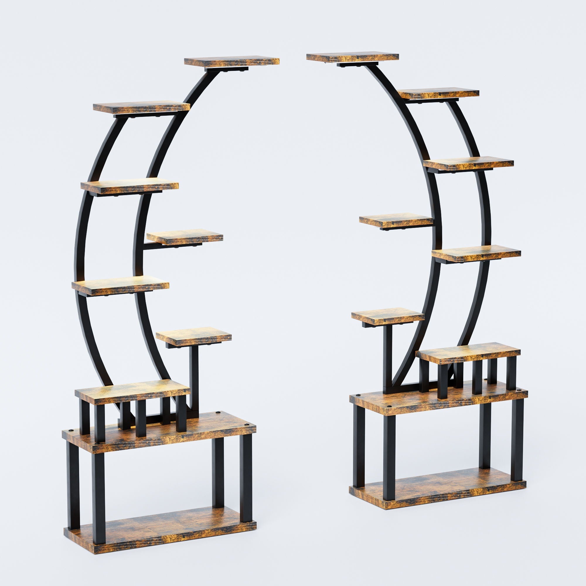 9 Tiered Indoor Plant Stand With 5 Adjustable Grow Lights by HouseOfZazla