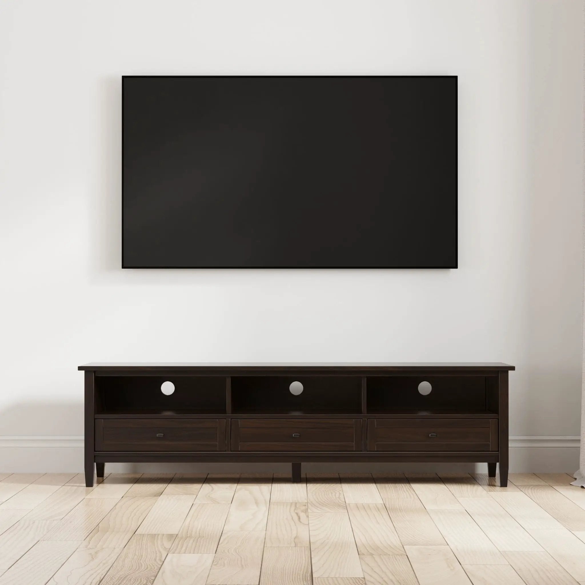 Warm Shaker - Handcrafted Low TV Media Stand by Unique Piece Furniture