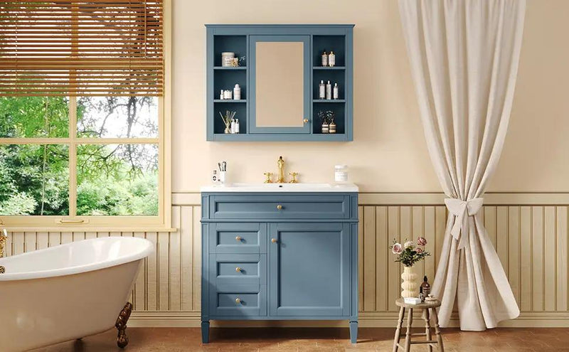 36'' Bathroom Vanity with Medicine Cabinet by HouseOfZazla