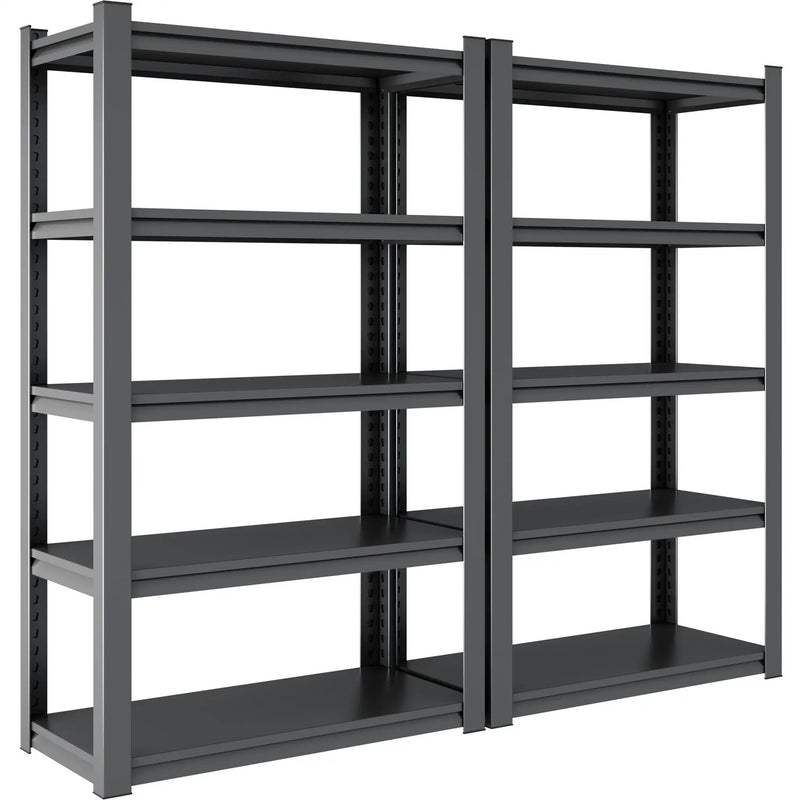 Industrial Heavy Duty Metal Garage Shelving Unit, Adjustable Storage Rack by HouseOfZazla