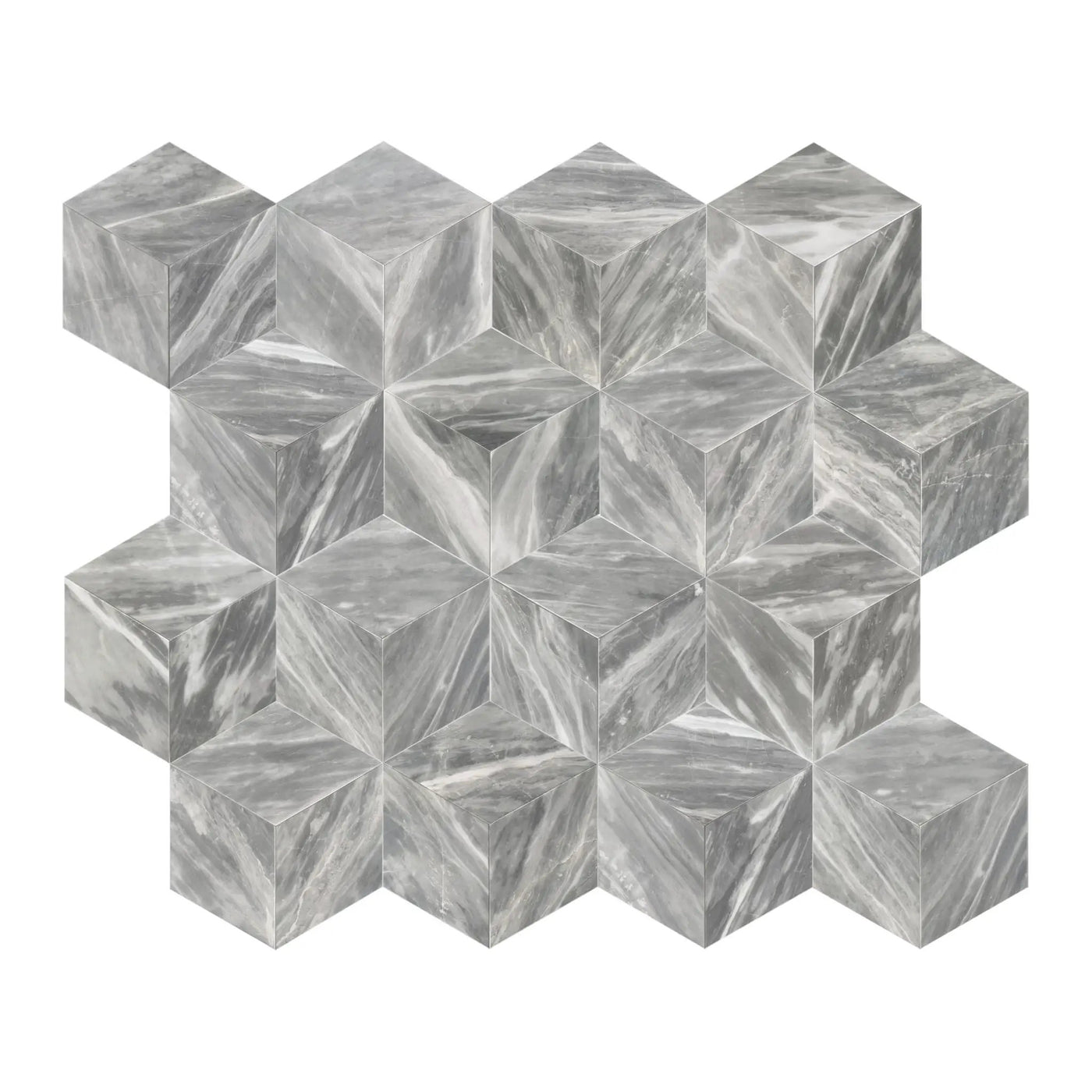 Hexagon Natural Marble Polished Tile For Wall And Floor (Set of 12) by HouseOfZazla