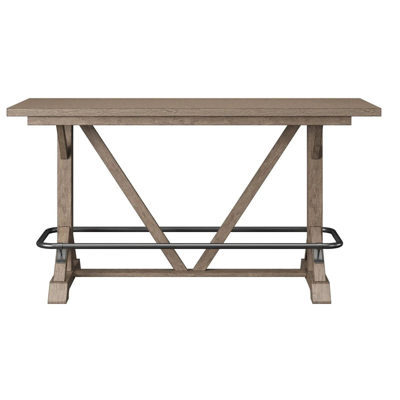 Bar Height Trestle Table - Brown by HouseOfZazla