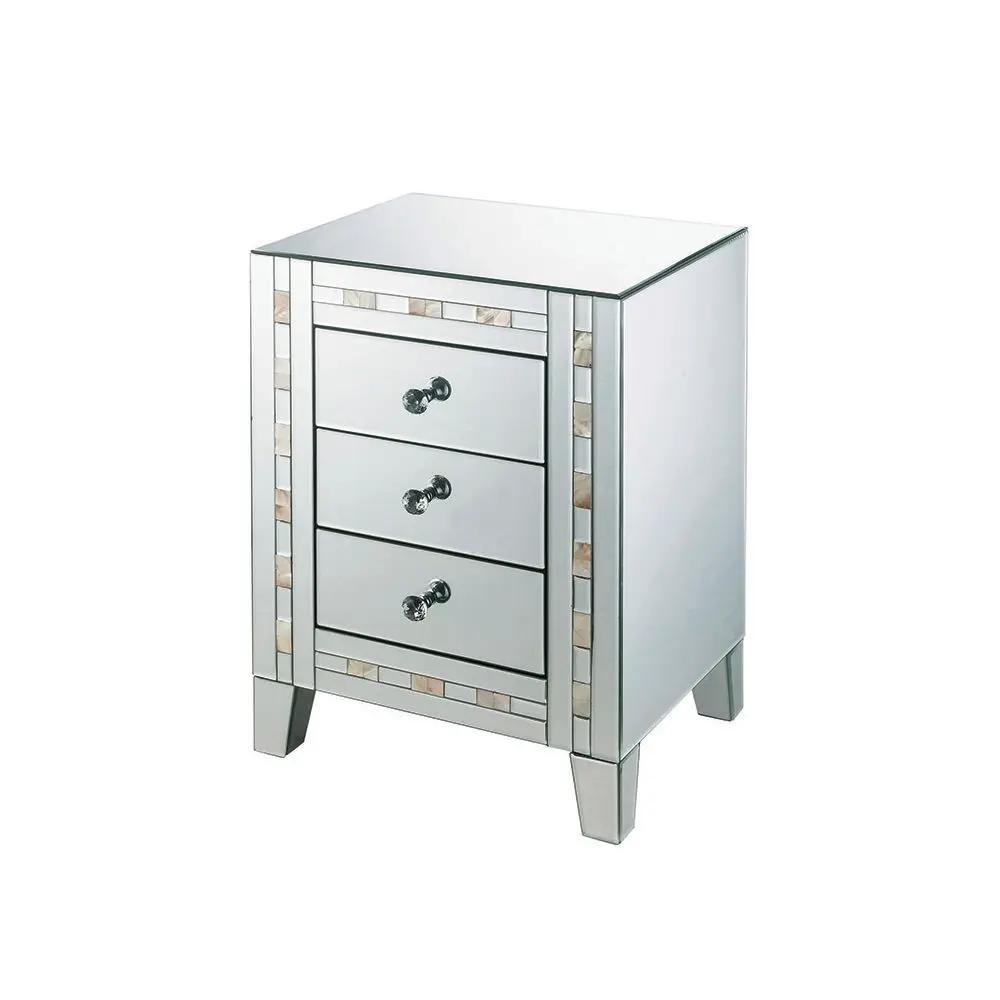 Nasa - Accent Table - Mirrored & Mother Pearl by Unique Piece Furniture