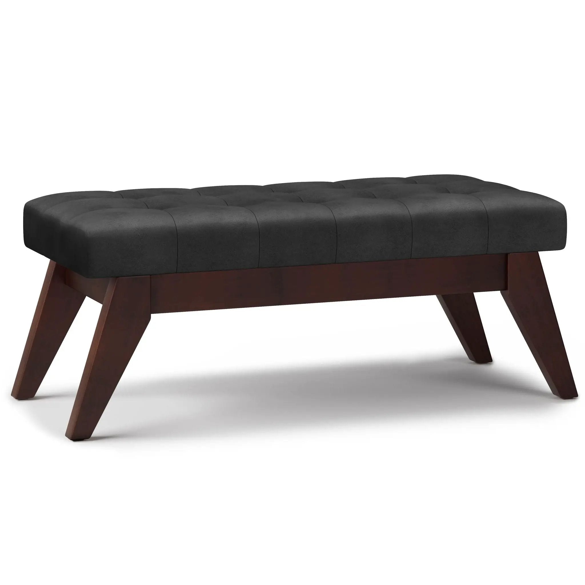 Draper - Upholstered Mid Century Tufted Ottoman Bench by HouseOfZazla