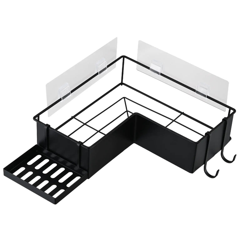 2-Pack Drill-Free Adhesive Corner Shower Caddy Organizer by HouseOfZazla