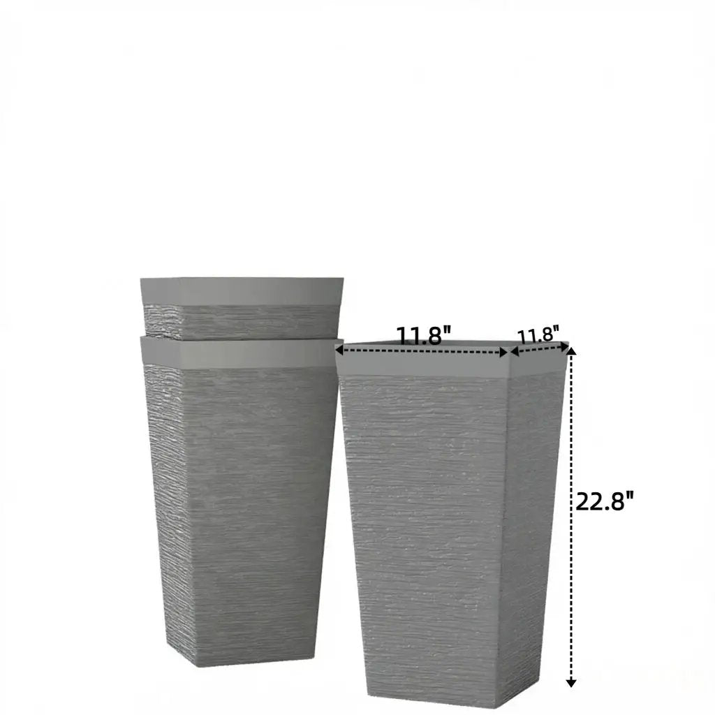 Stackable Design Tapered Planters - 3 Piece Set by HouseOfZazla