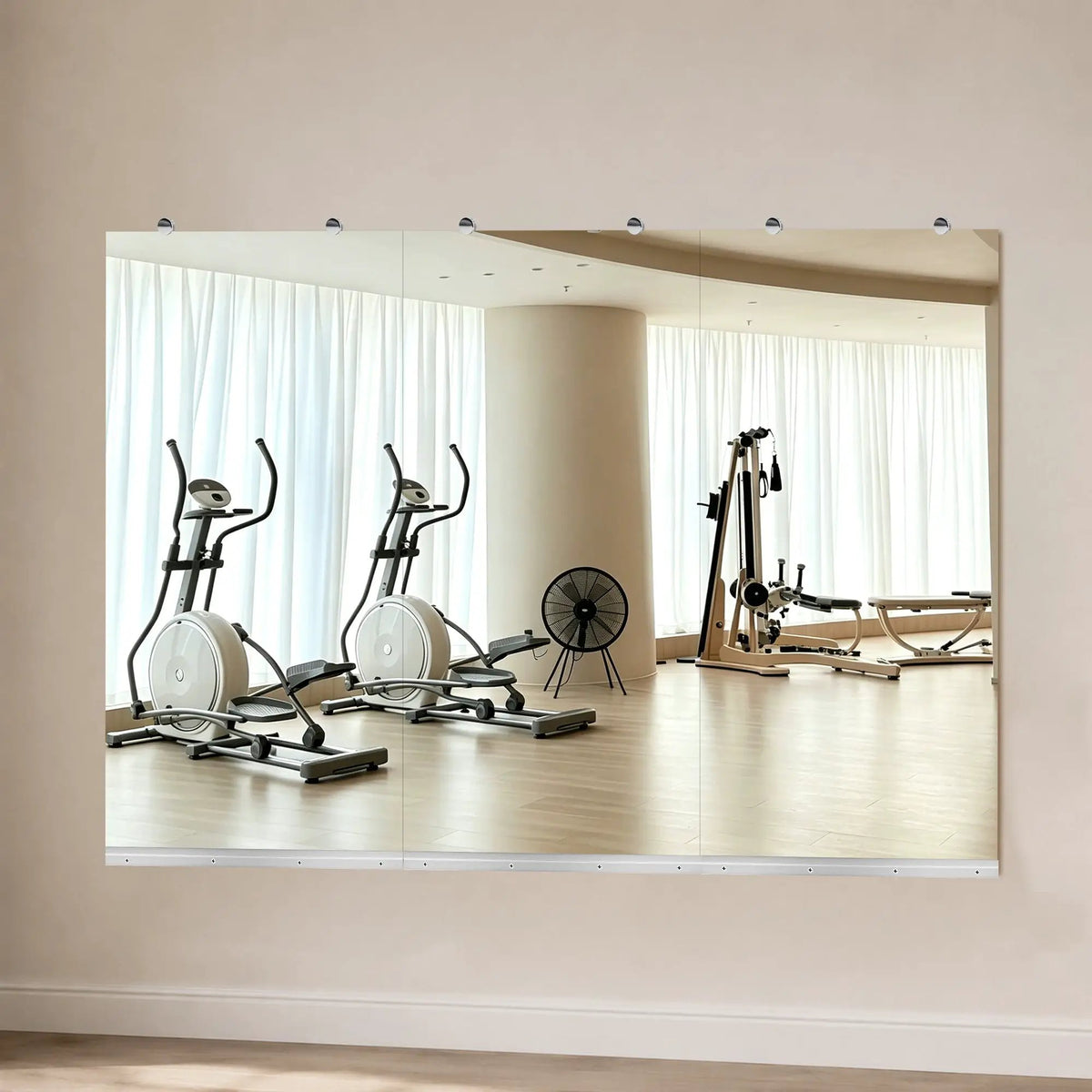 Gym Mirror 24x48 Inch - 3pcs Set by HouseOfZazla