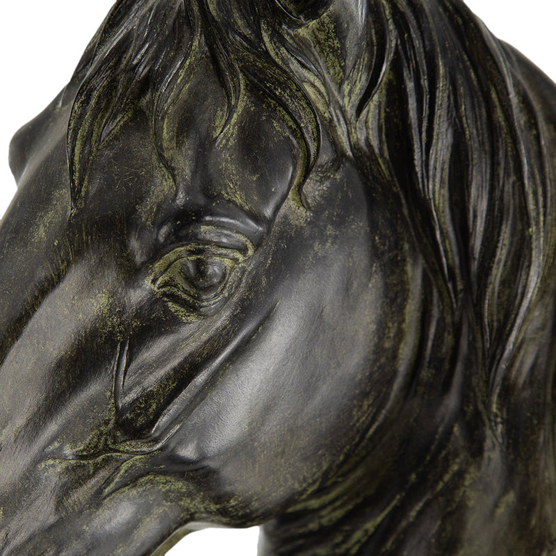 13x5.7x15.8 Equine Sculpture On Base by HouseOfZazla