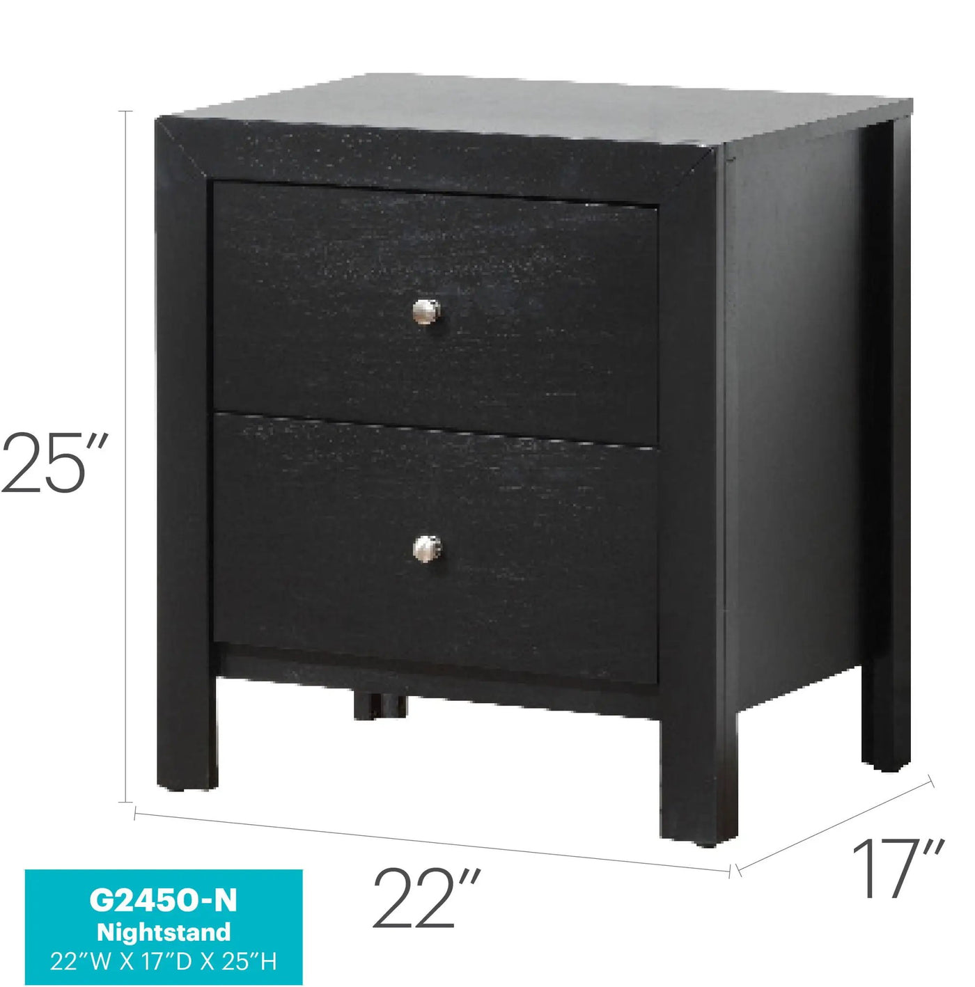 Charming Nightstand With Drawers by Unique Piece Furniture