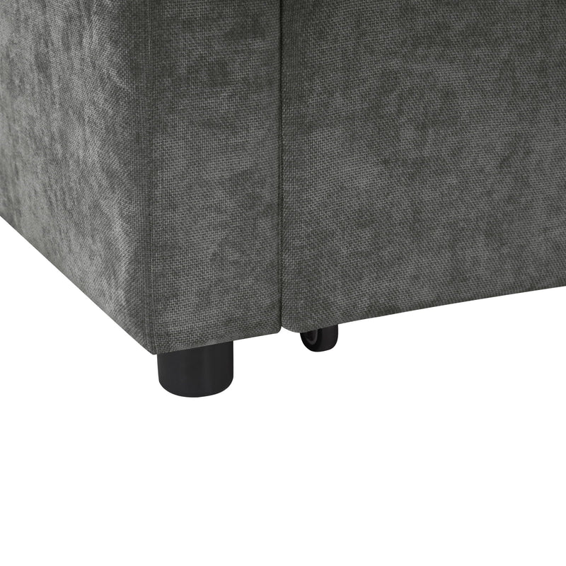Modern L Shaped Sectional Sofa Bed With Hidden Storage Upholstery