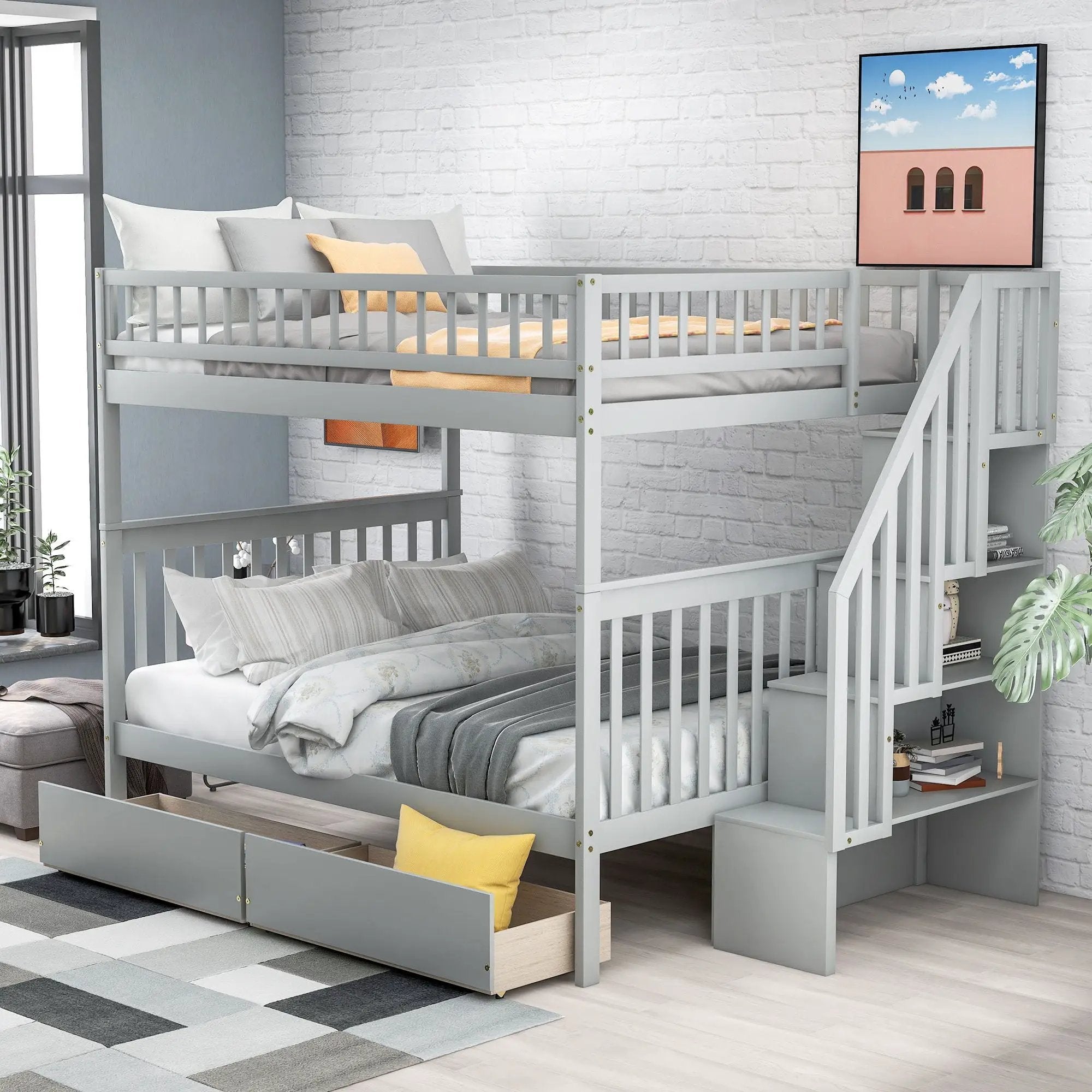 Bunk Bed With Staircase by Unique Piece Furniture