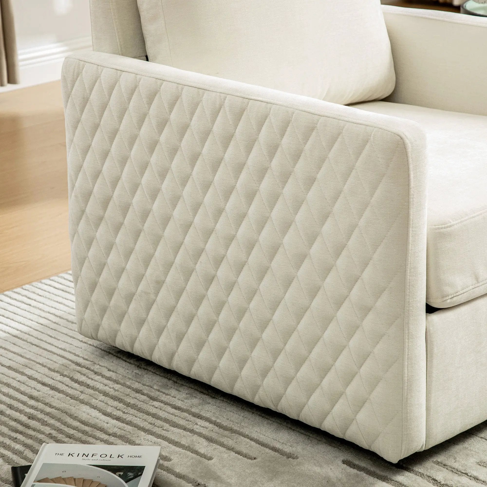 29.5''W Upholstered 360° Swivel Armchair with Hidden Storage by HouseOfZazla