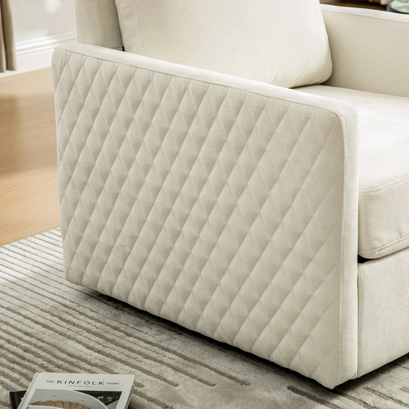 29.5''W Upholstered 360° Swivel Armchair with Hidden Storage by HouseOfZazla