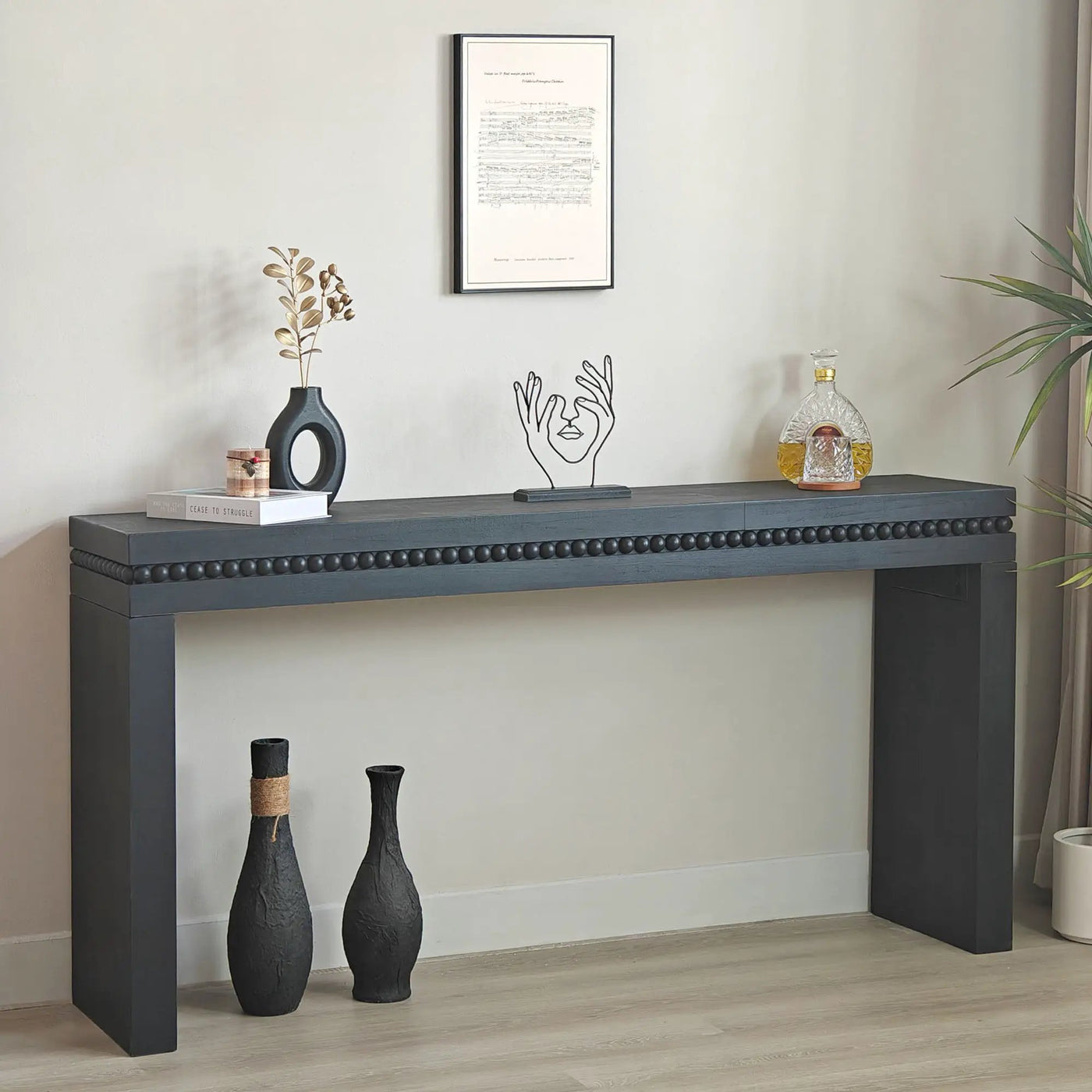 Modern Rustic Wood Table, Rectangular Living Room Center Table With Floating Top Design by Unique Piece Furniture