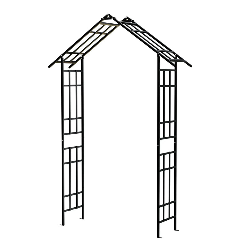Metal Garden Arch with Adjustable Width for Climbing Plants by HouseOfZazla