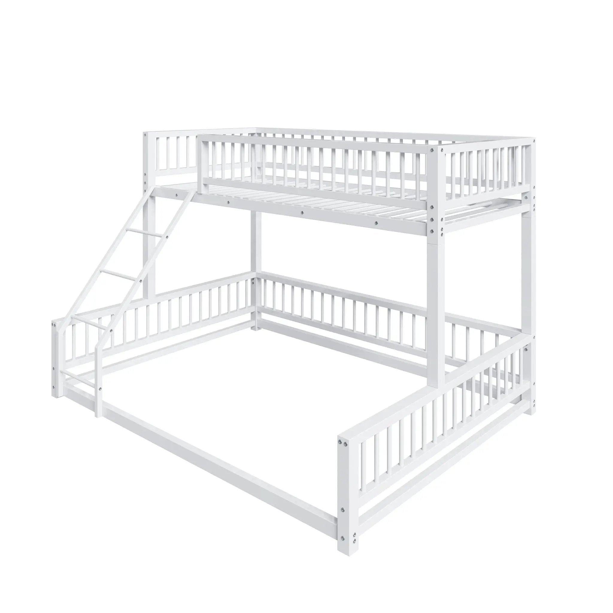 Bunk Bed With Ladder And Safety Guardrails by HouseOfZazla