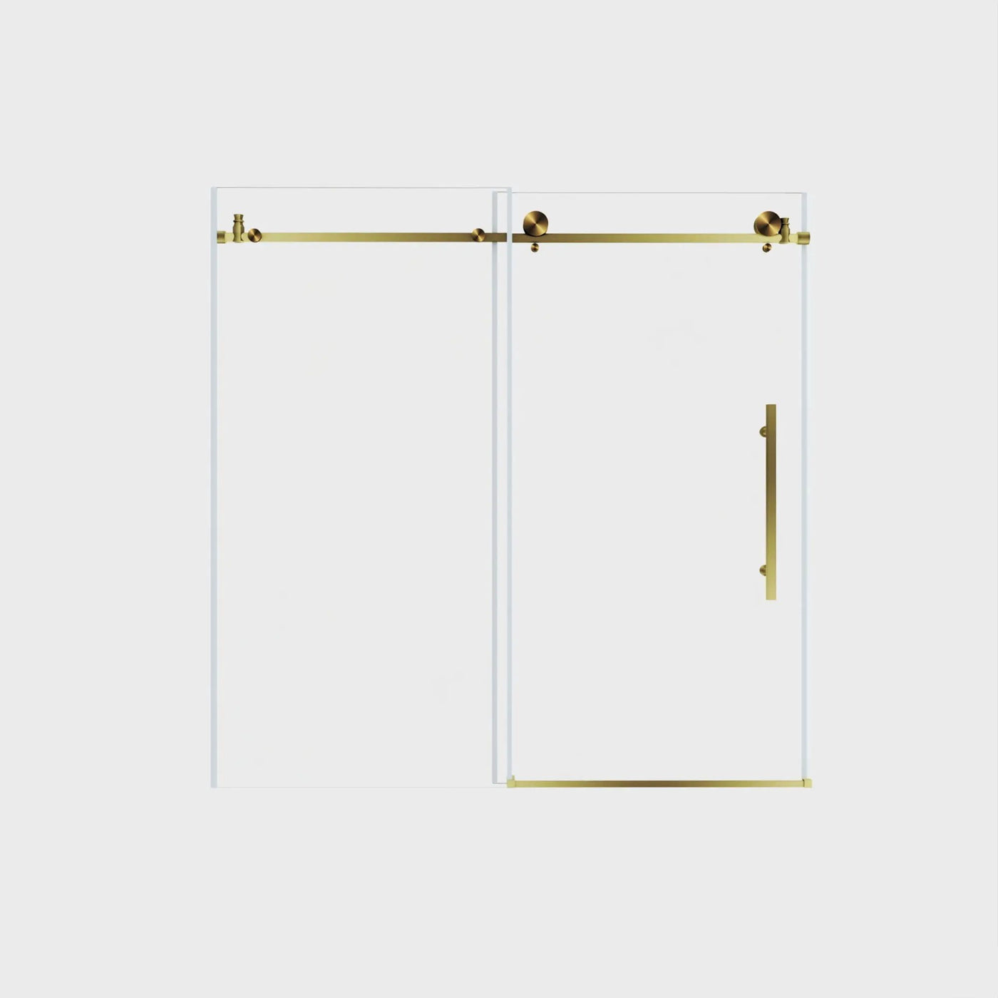 Frameless Shower Door, Smooth Sliding Tracks by HouseOfZazla