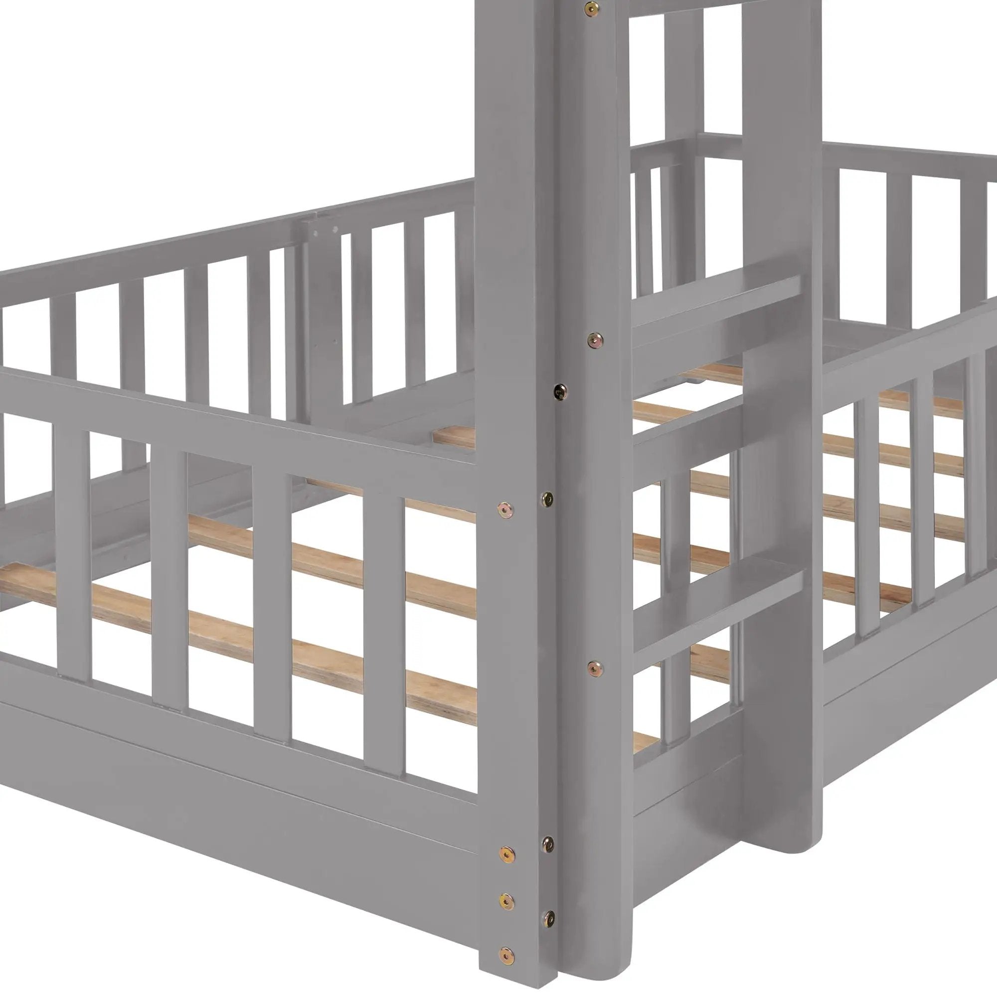 Functional Bunk Bed & Convertible Ladder And Slide by HouseOfZazla