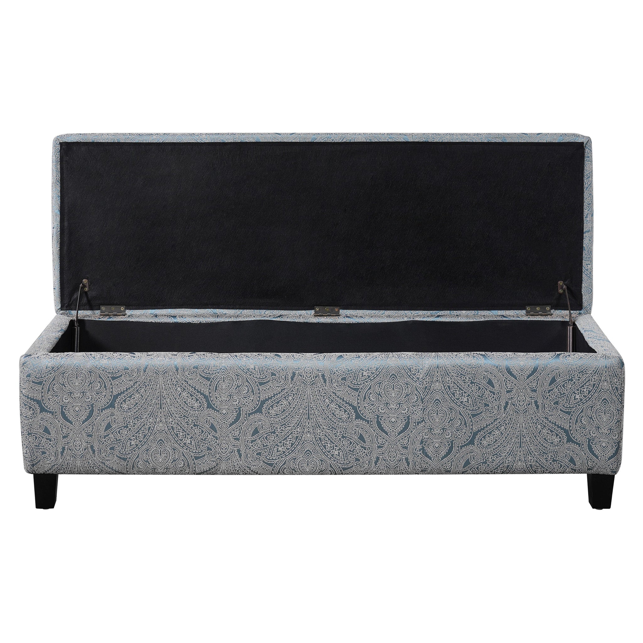 Indoor Jacquard Storage Ottoman Bench by HouseOfZazla