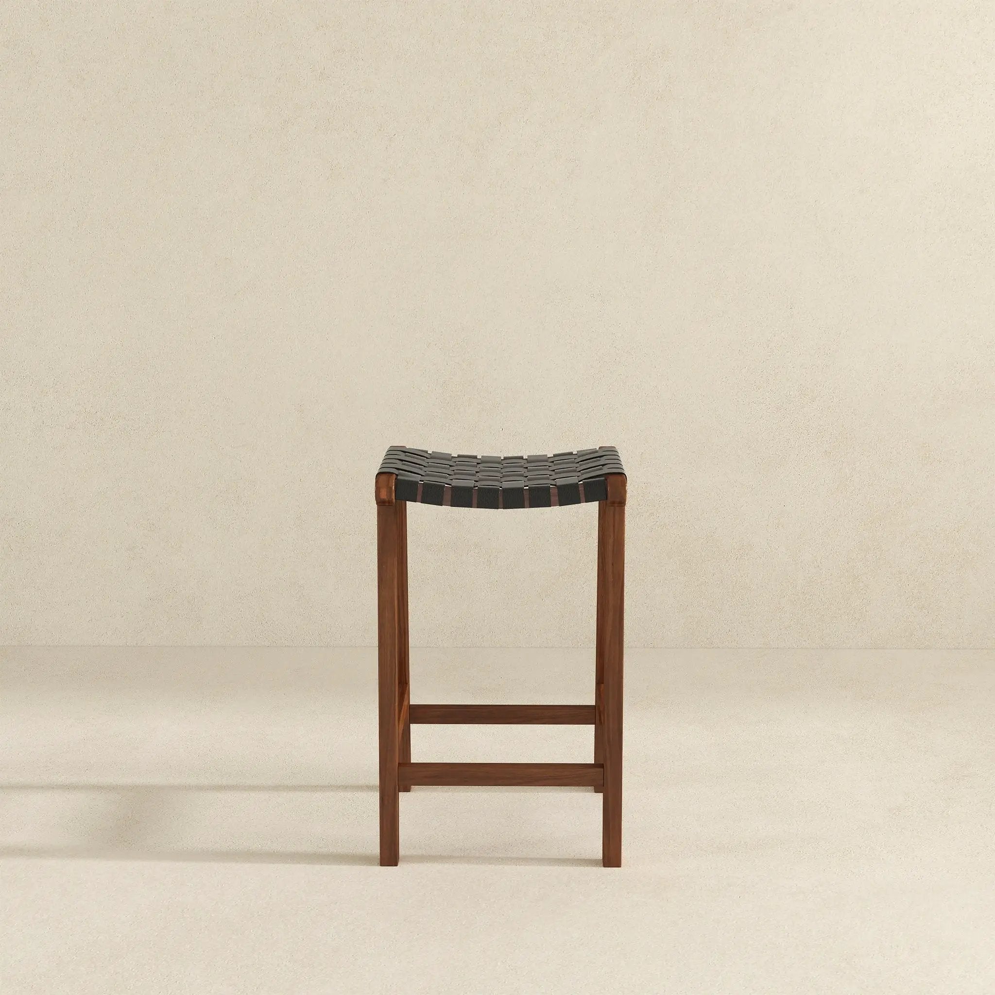James - Mid-Century Modern Genuine Counter Stool by HouseOfZazla