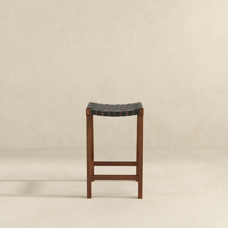 James - Mid-Century Modern Genuine Counter Stool by HouseOfZazla