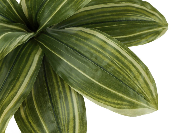 17" Tall, Artificial Plant, Dracaena, Indoor, Faux, Fake, Table, Greenery, Potted, Real Touch, Decorative - Green / Black by Unique Piece Furniture