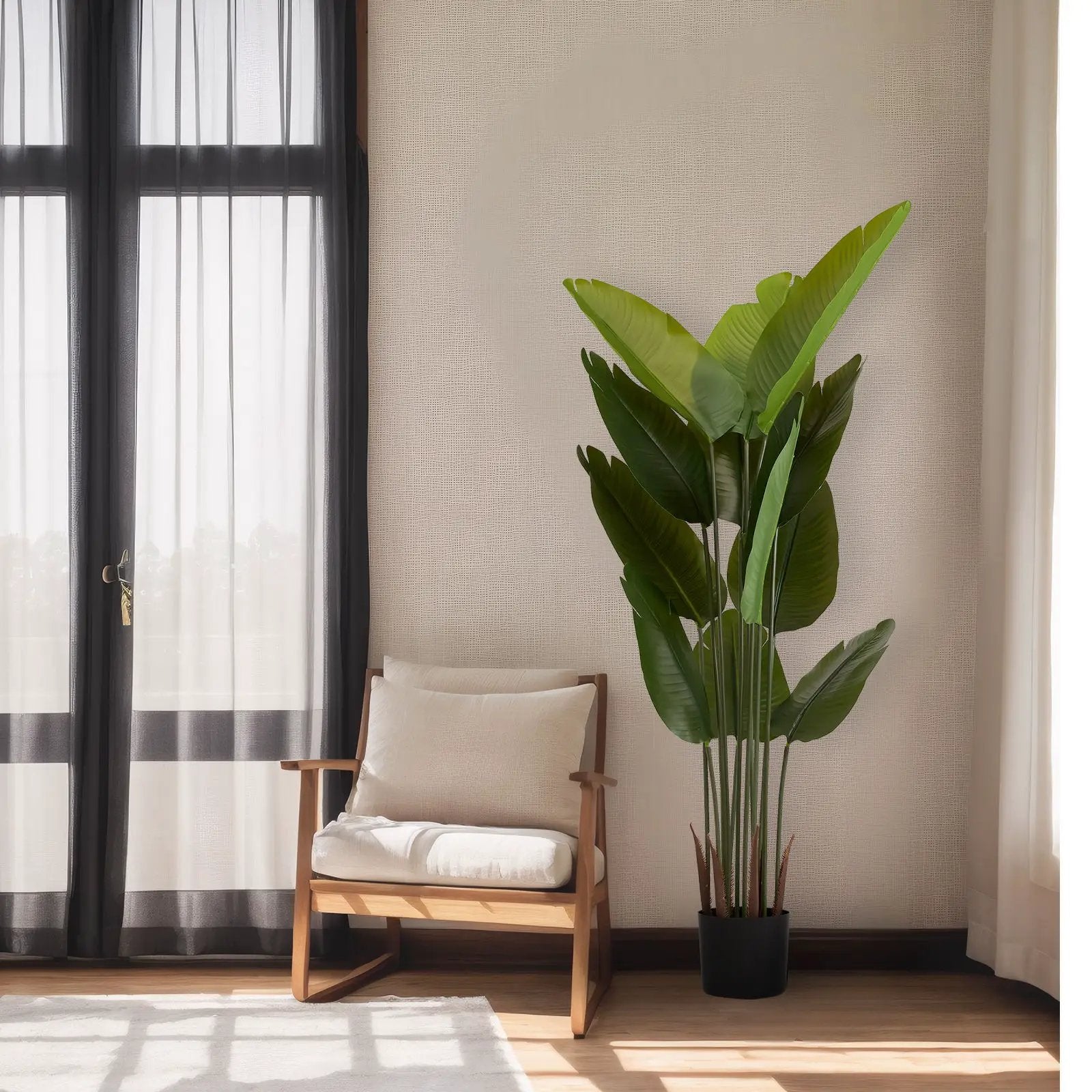 Artificial Plant For Indoor And Outdoor Decoration (Set of 2) by Unique Piece Furniture