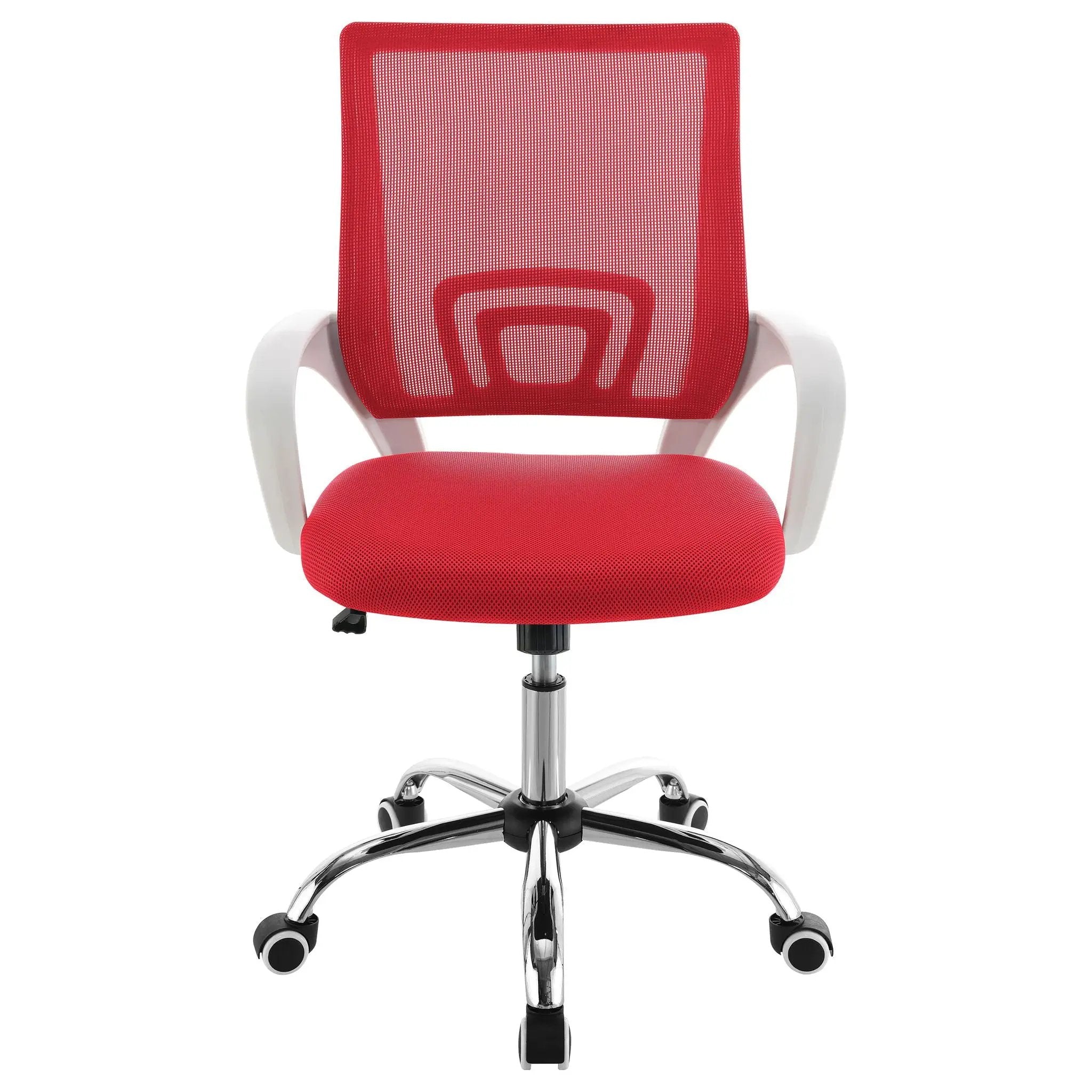Felton Upholstered Adjustable Home Office Desk Chair Red by Unique Piece Furniture