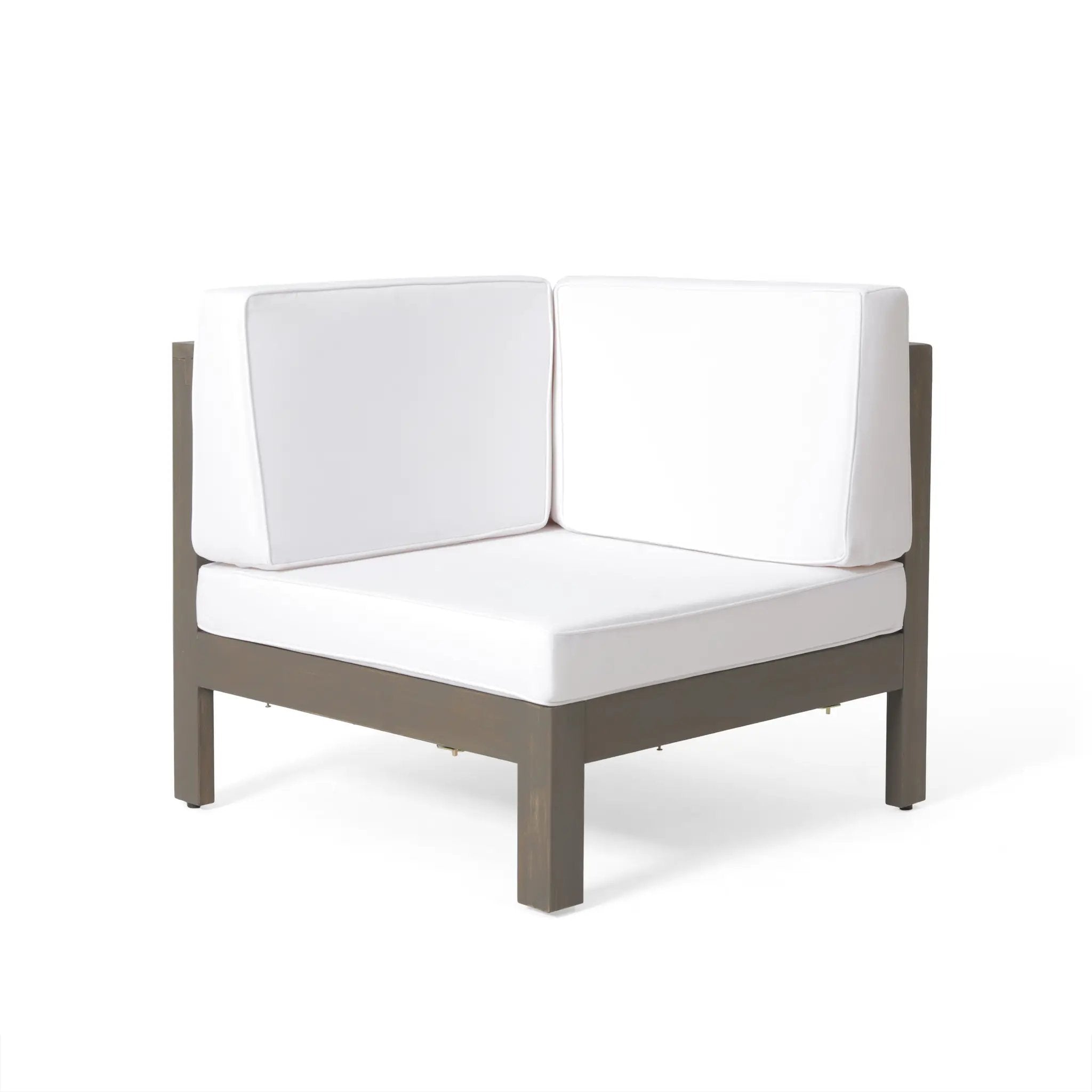 OANA 5-Piece V Shape Sofa Set, White by HouseOfZazla