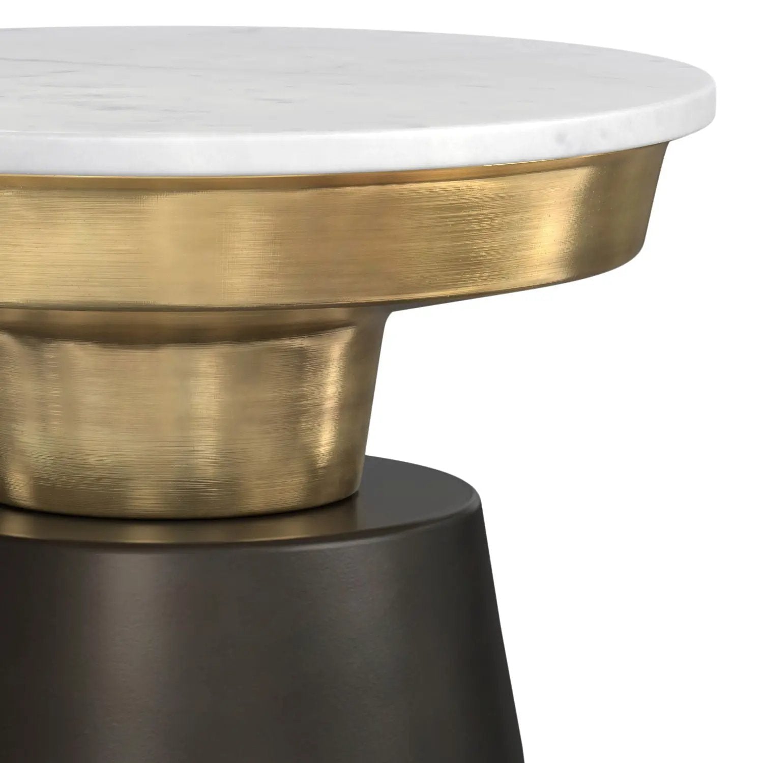 Jaxine - Side Table - Black / Gold by Unique Piece Furniture