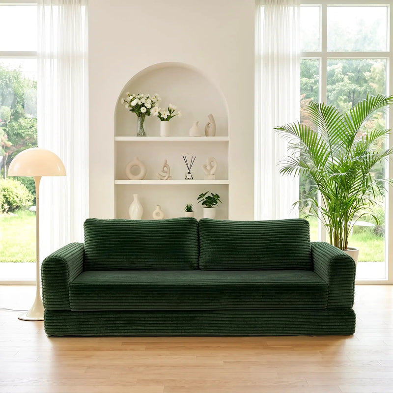 76 Inch Convertible Futon Sofa Bed by HouseOfZazla