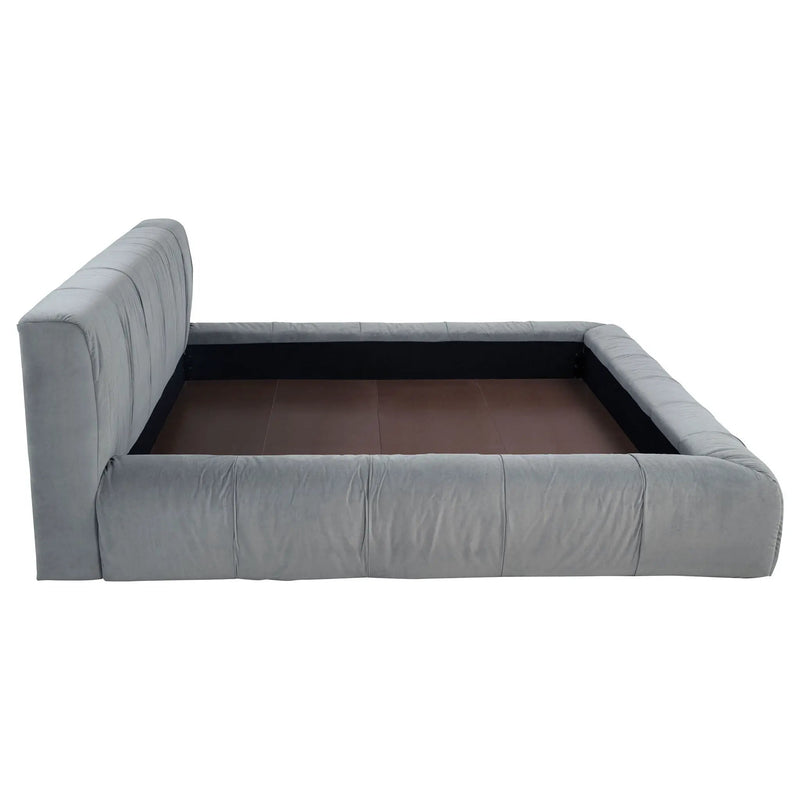 Wilshire Upholstered California King Platform Bed Grey by Unique Piece Furniture