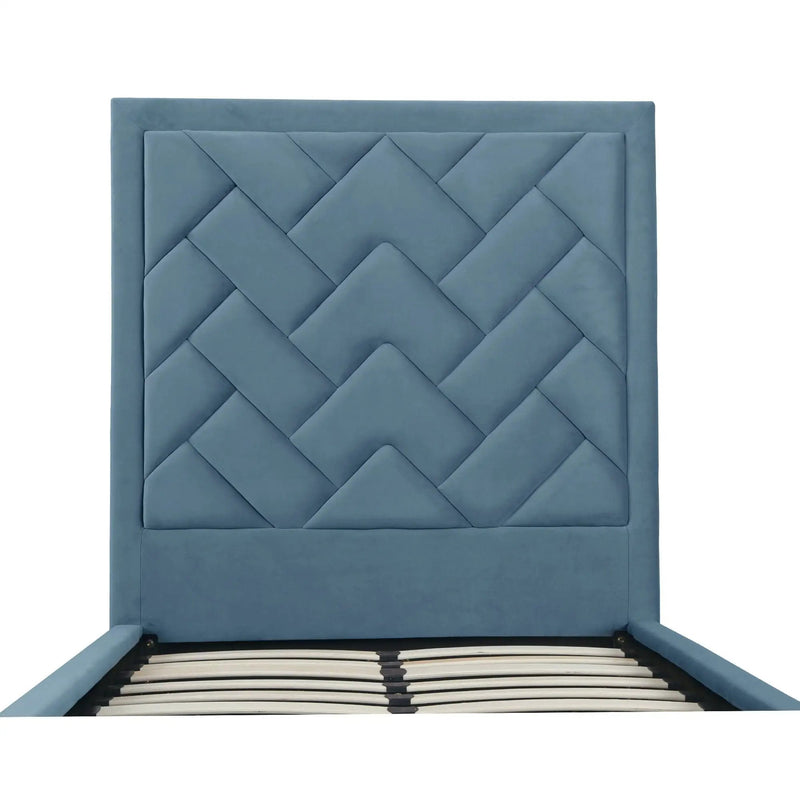 Crosby - Bed With Upholstered Headboard And Slats