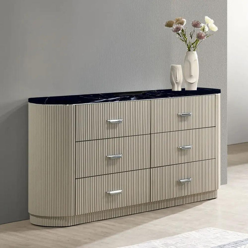 Travonte - Dresser - Gray / Beige by Unique Piece Furniture