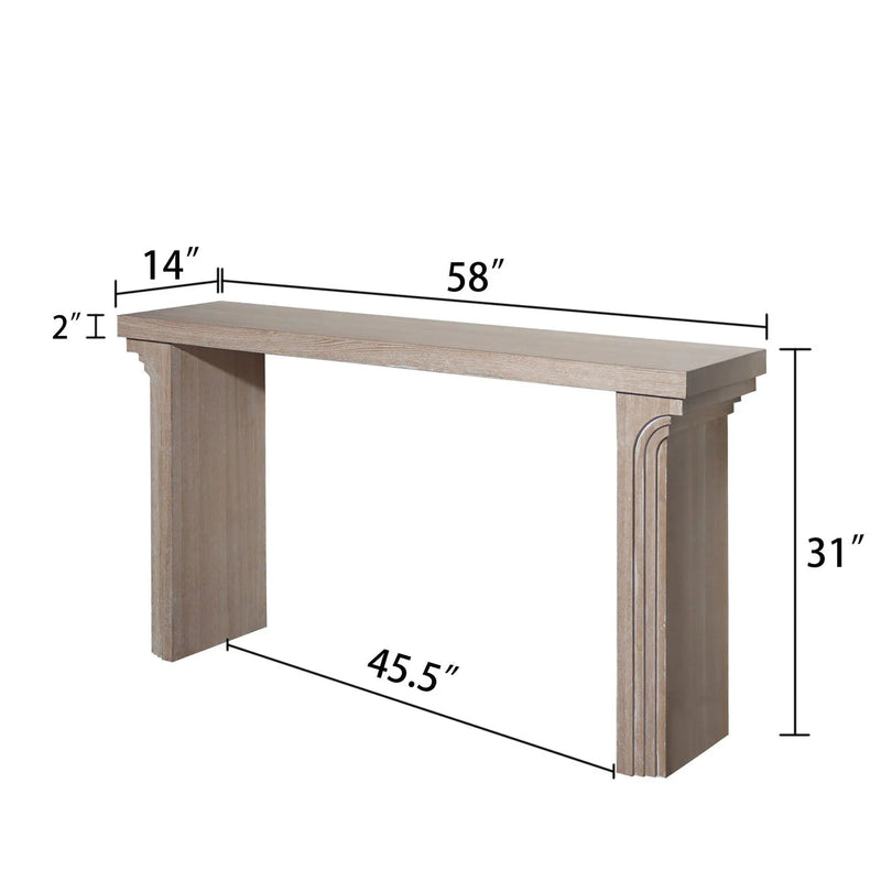 Console Table With Decorative Molding by Unique Piece Furniture