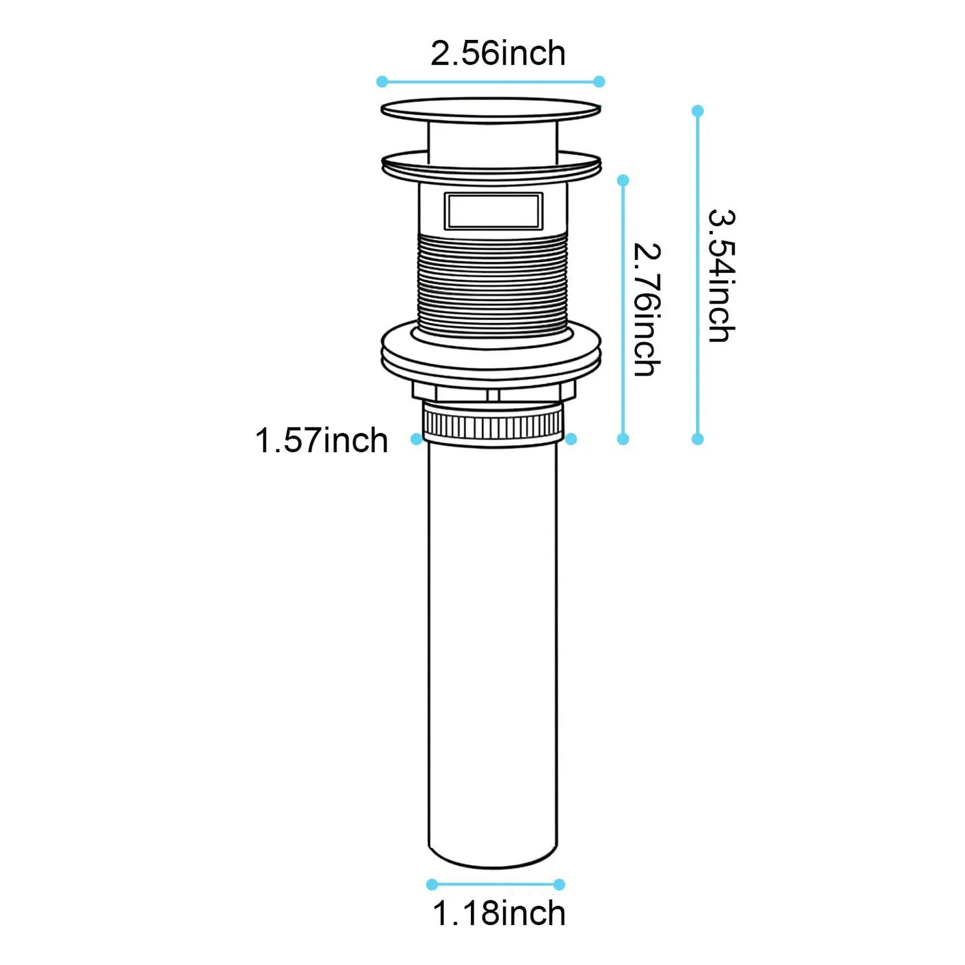 Bathroom Sink Drain with Overflow by HouseOfZazla