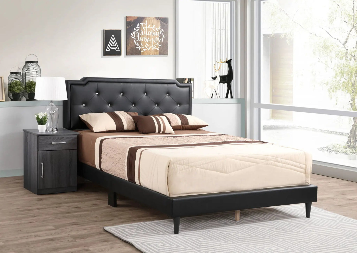 Button Tufted Bed Charming For Cozy Spaces by HouseOfZazla